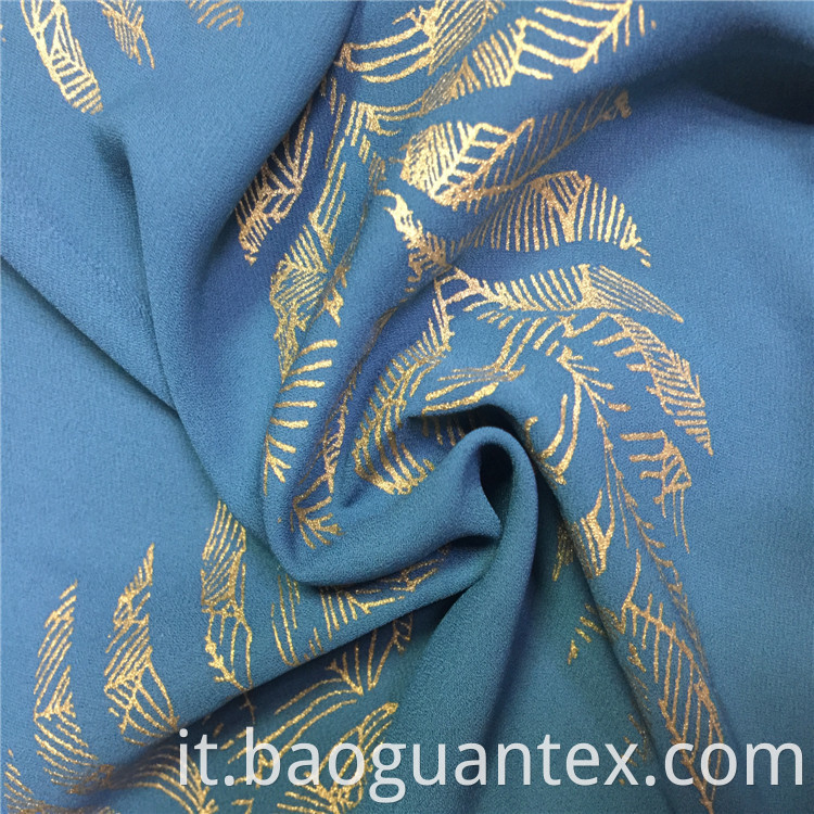 Polyester Foil Printed Fabric